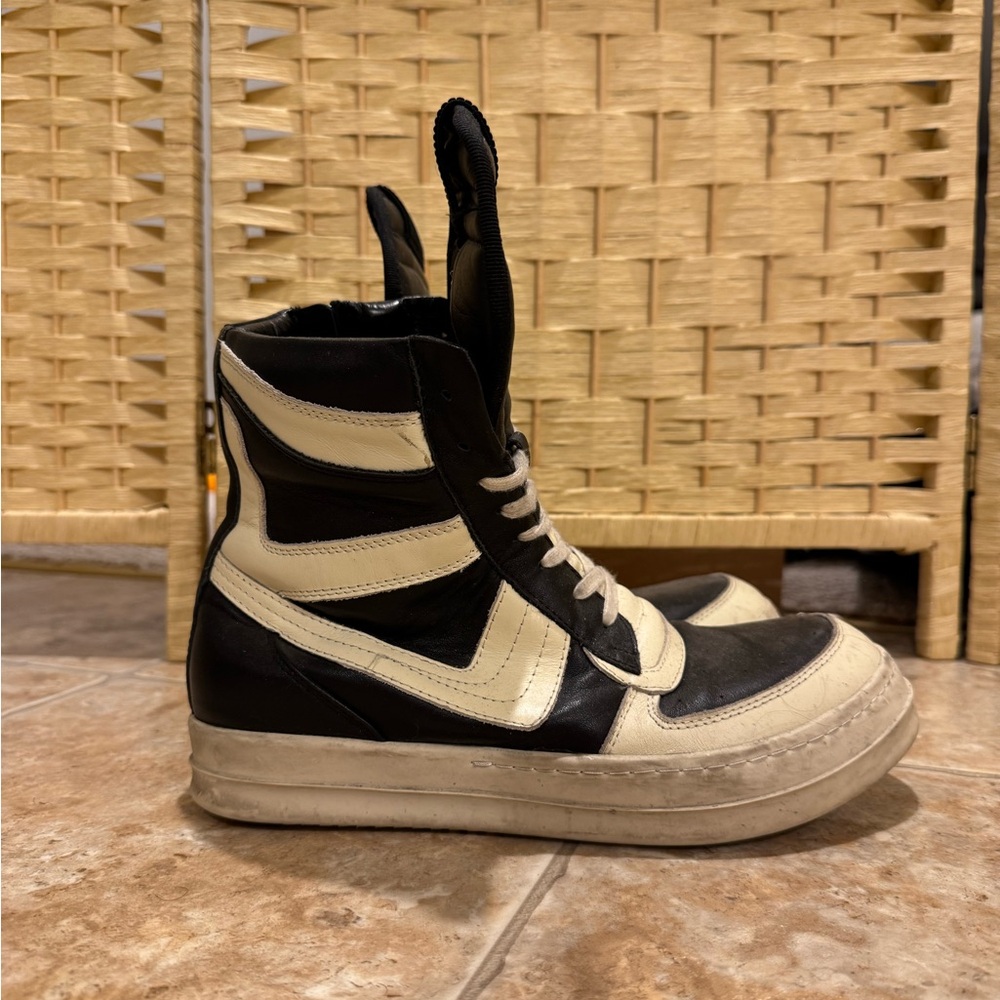 Rick Owens Geobasket High Top Sneakers